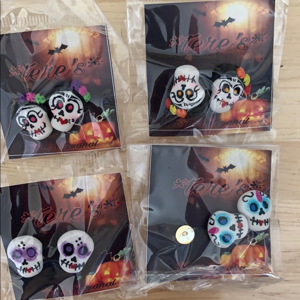 Mexican Skull Earrings